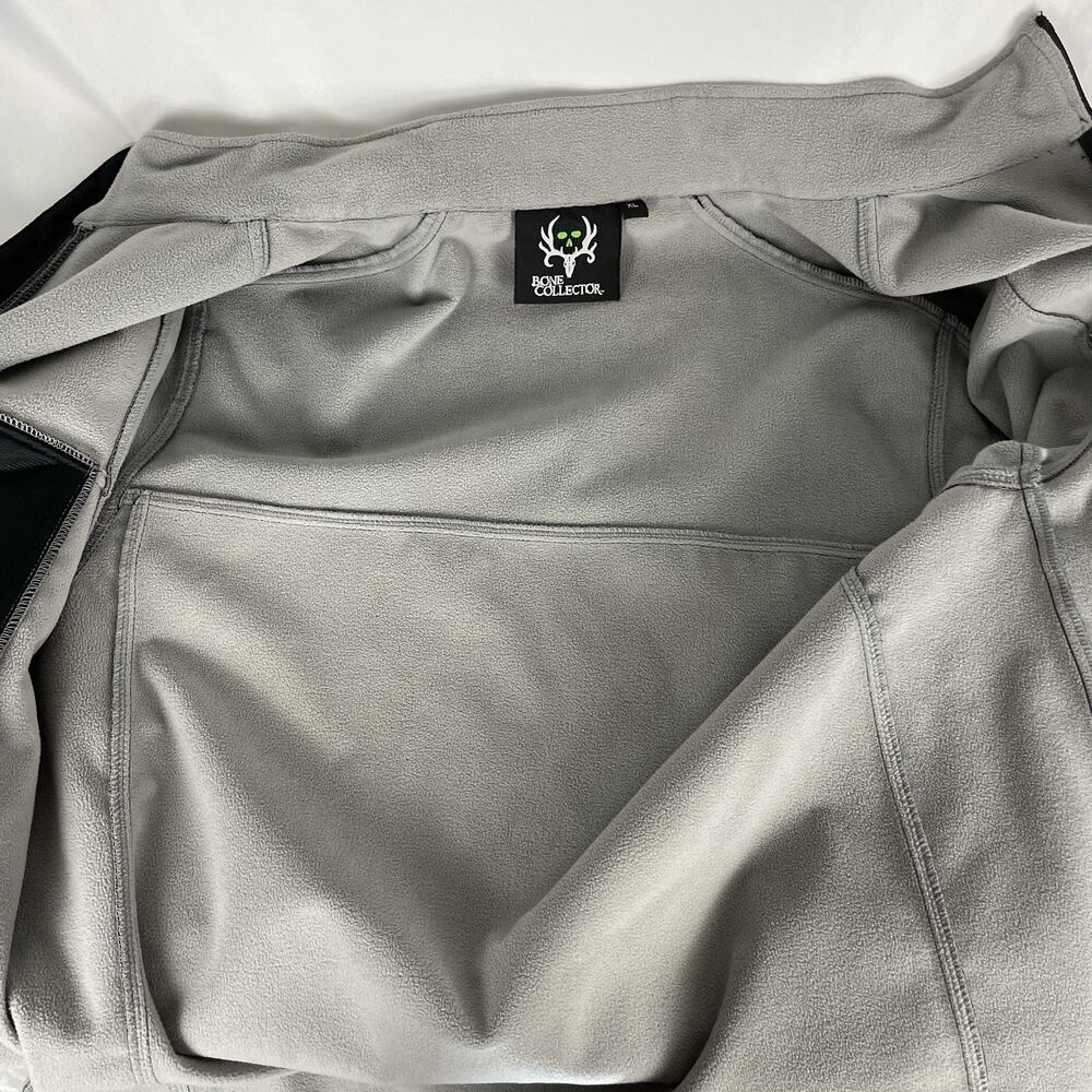Bone Collector Black Soft Shell Jacket Mens XL Full Zip Hunting Outdoor - Picture 8 of 8